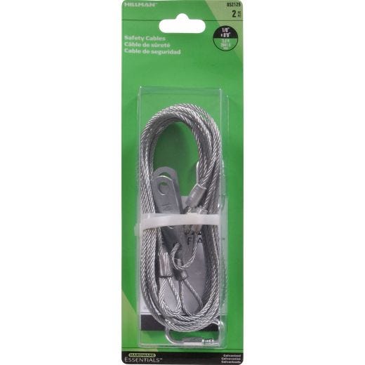 1/8" x 8' 8" Galvanized Safety Cable