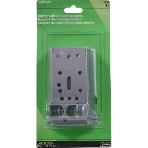 6" Galvanized Left & Right Bottom Lift & Roller Bracket