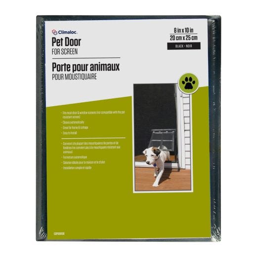 10" x 8" Black Pet Door Screen