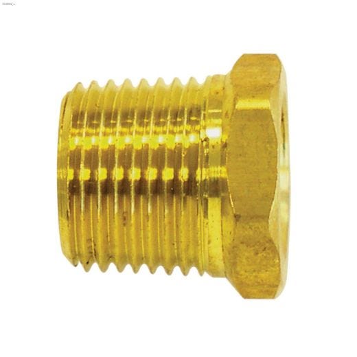 3\/8\" MNTP x 1\/4\" FNTP Brass Pipe Reducing Bushing