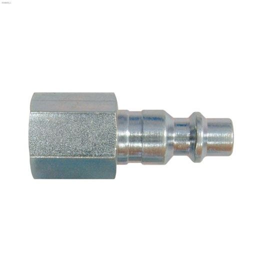 1\/4\" FNPT Zinc 304 Stainless Steel Coupler Plug-2\/Pack