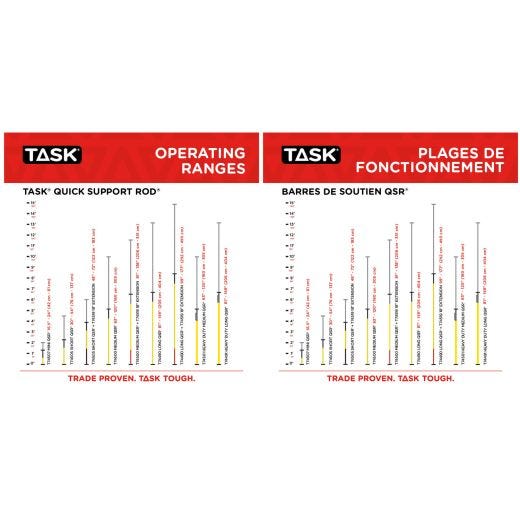QSR 5' 3" - 10' Medium Quick Support Rod