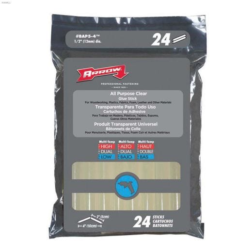 1\/2\" x 4\" All Purpose Round Glue Stick-24\/Pack