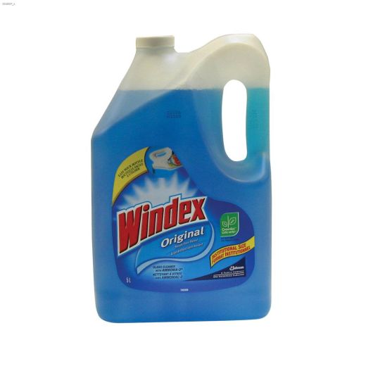 Windex\u00ae 5 L Blue Ammonia Fragrance Glass Cleaner Refill