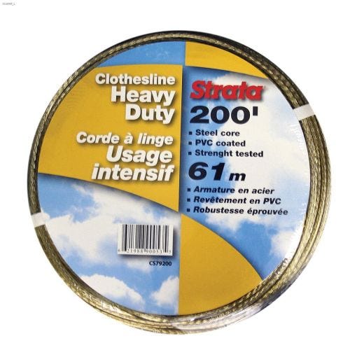 Strata\u00ae 3\/16\" x 200' Gold Extra Strong Clothesline