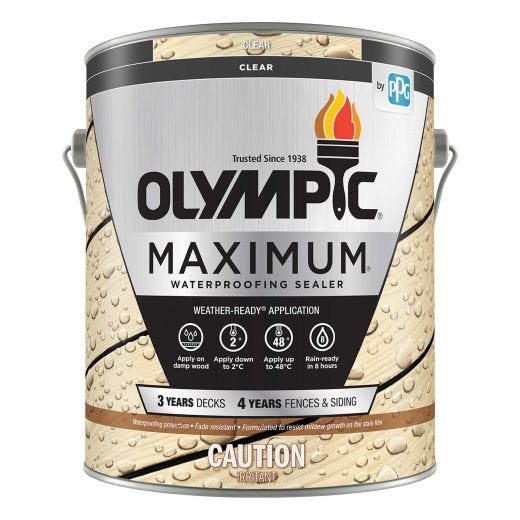 Olympic Maximum 1 gal Clear Waterproofing Sealant