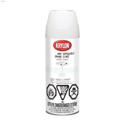 12 oz Aerosol Can White Dry Erase Paint