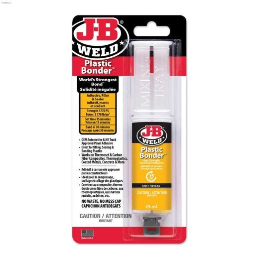 Plastic Bonder\u2122 25 mL Syringe Structural Adhesive