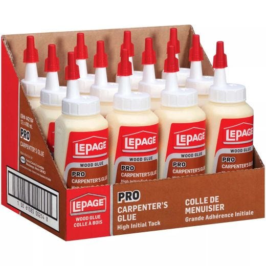Colle menuisier pro haute fluidité LePage® bouteille 400ml
