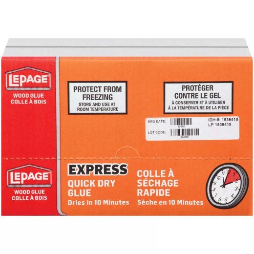 LePage Express Quick Dry Wood Glue, Interior 150ml