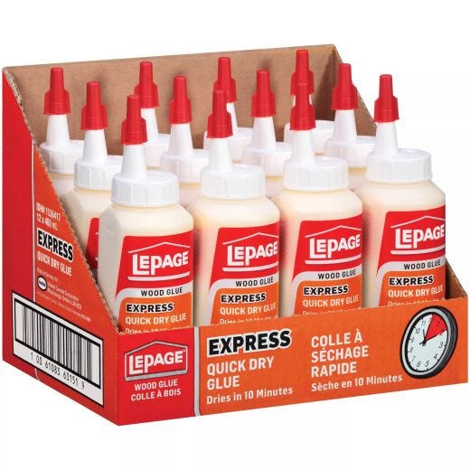 LePage Express Quick Dry Wood Glue, Interior 400ml