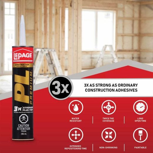 PL Premium 118 mL Squeeze Tube Beige Construction Adhesive