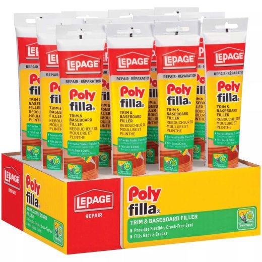 Mastic de plinthe et bordure blanc Polyfilla®  162  ml