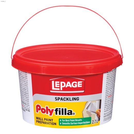 Polyfilla\u00ae 2.7 L Off-White Wall Paint Preparation Spackling