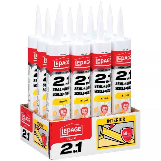 LePageUltra Seal 295 mL White 2-In-1 Adhesive & Sealant