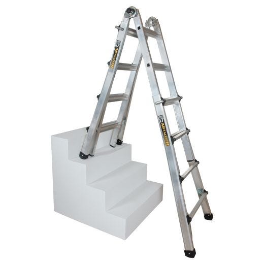 17' Aluminum Type IA Telescoping Multi-Position Ladder