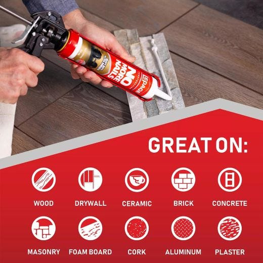 No More Nails 266 mL Cartridge Construction Adhesive