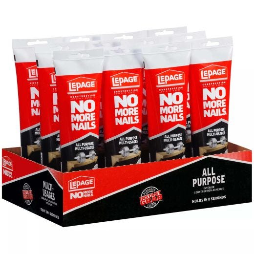 No More Nails 177 mL Squeeze Tube Construction Adhesive