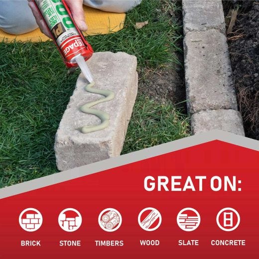 PL 600 295 mL Beige Landscape Block Adhesive