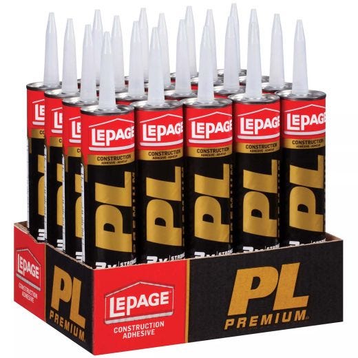 PL Premium 295 mL Paper Cartridge Construction Adhesive