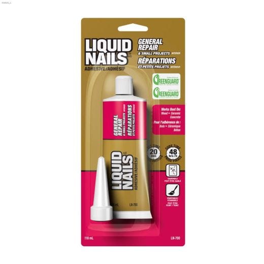 Liquid Nails 118 mL White Small Projects Repair Adhesive