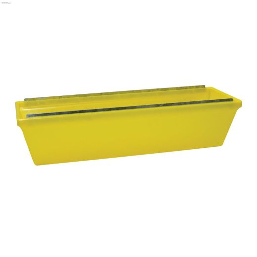 12\" Plastic Mud Pan With Metal Edges
