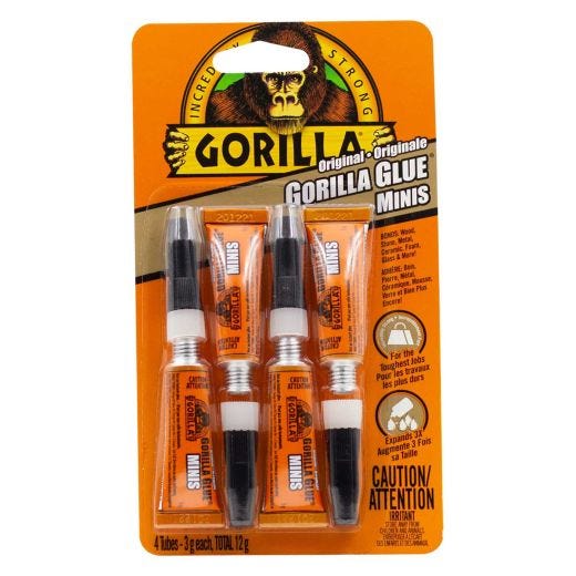 Gorilla Glue Single Use Minis 3g, 4-pack
