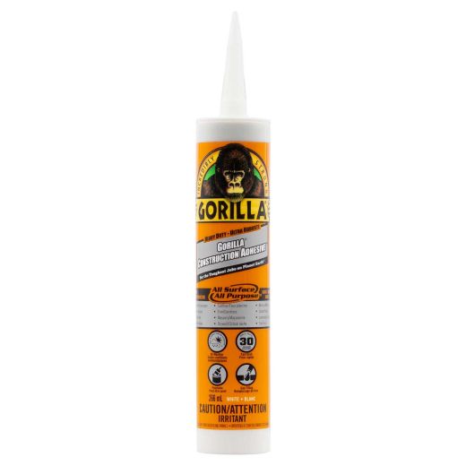 Gorilla Heavy Duty Construction Adhesive, 9oz