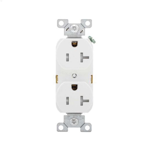 White Duplex Receptacle 20A 2P\/3W
