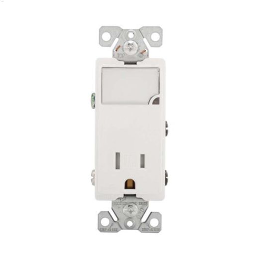 LED Night Light Combination Receotacle 15A 2P\/3W