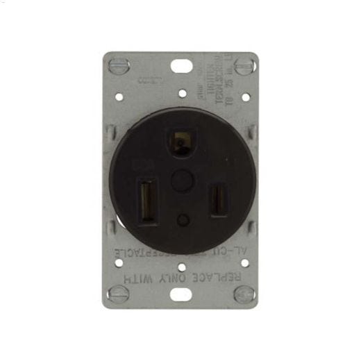 Black Power Receptacle 50A 2P\/3W