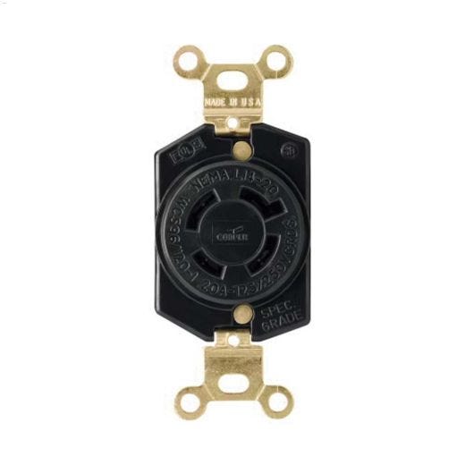 Locking Receptacle 20A 125\/250V 3P\/4W