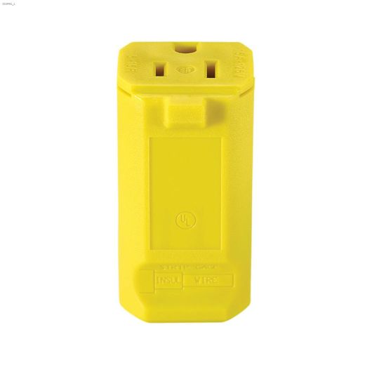 Nylon Yellow Connector 15A 125V 2P\/3W