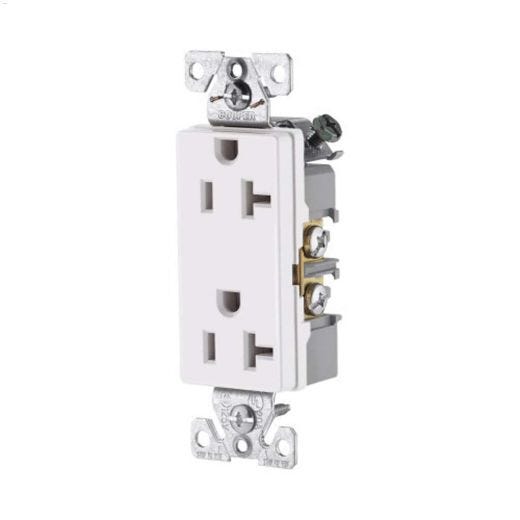 White Duplex Receptacle 20A 2P\/3W