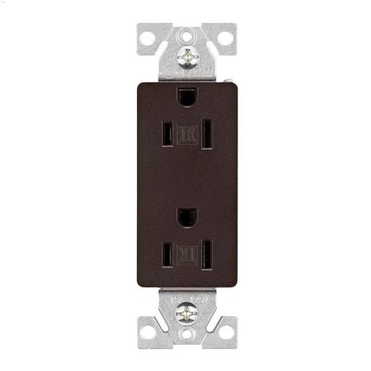 Oil Rubbed Bronze Duplex Receptacle 15A 2P\/3W