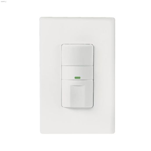White Passive Infrared (PIR) Motion Sensor Switch 120V 1P