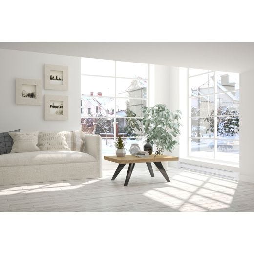 Brava Electric Baseboard 1250W/240V-White