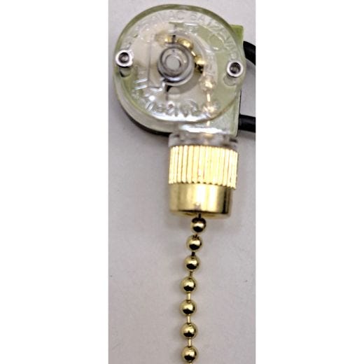 Interrupteur de ventilateur 2 fils, 3 voies et chaînette