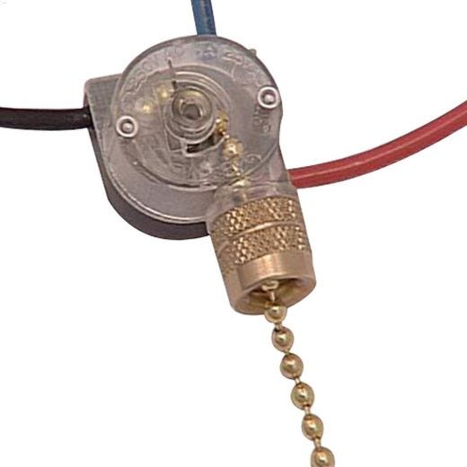 3 Wire\/3 Way Fan\/Light Switch With Pull Chain