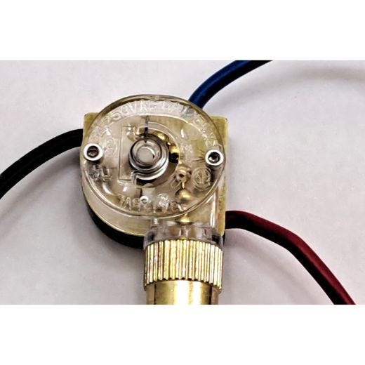 Interrupteur ventilateur/éclairage 3 fils/voies et chaînette