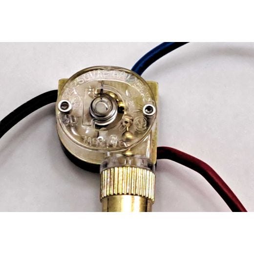 Interrupteur ventilateur/éclairage 3 fils/voies et chaînette