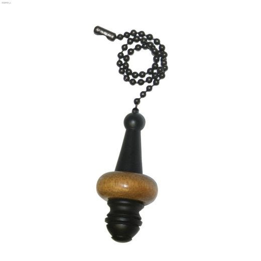 Elite 12\" Oil Rubbed Bronze\/Oak Pull Chain