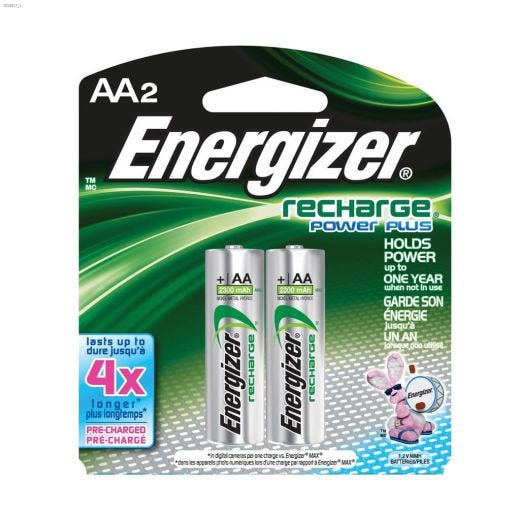 NiMH AA Rechargeable Battery-2\/Pack