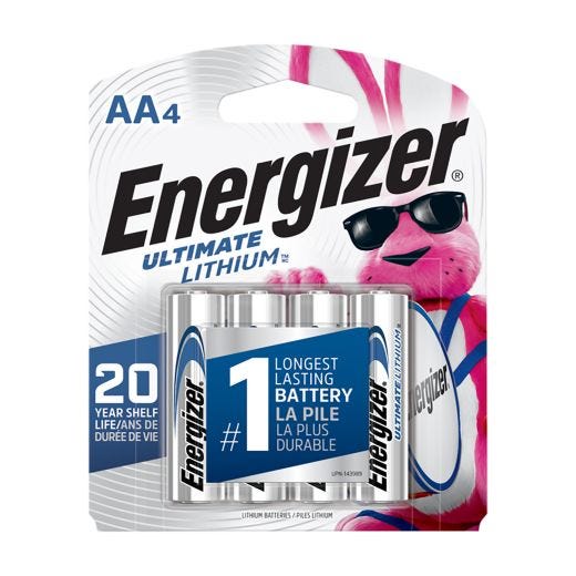 1.5V AA Ultimate Lithium Battery-4/Pack