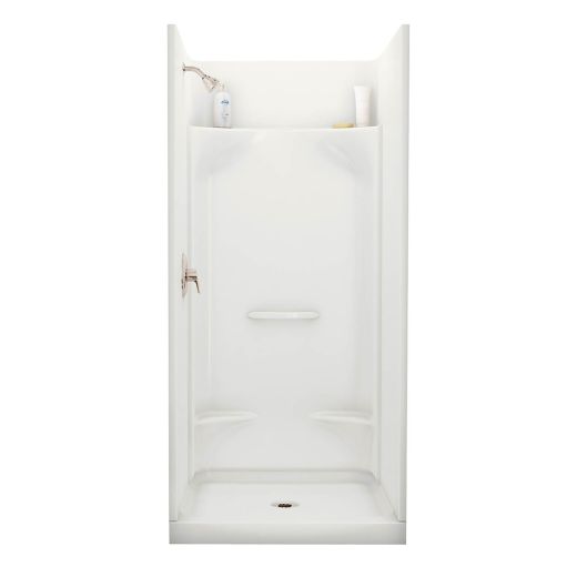 Essence SH-3636 White Fiberglass 4-Piece Alcove Shower