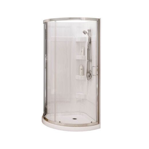 Cyrene Clear Corner Shower Kit