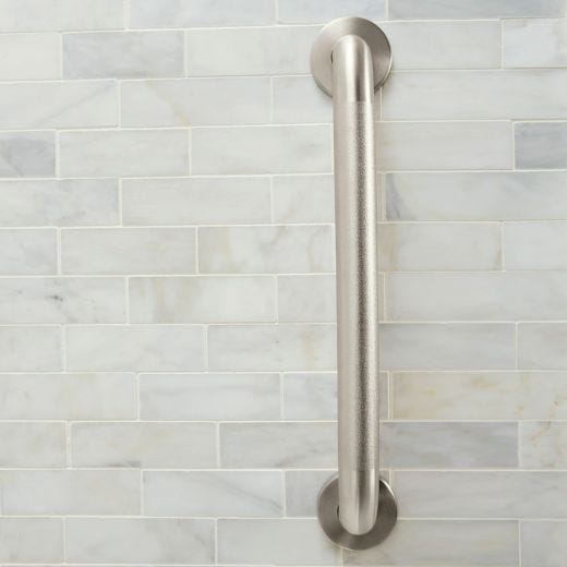 1-1/2" x 36" Peened Stainless Steel Wall Mount Grab Bar
