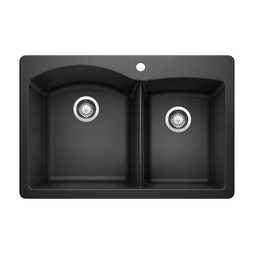 Silgranit Diamond 33" x 22" Anthracite Kitchen Sink