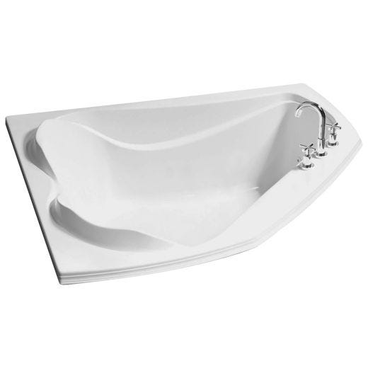 Cocoon 6054 White Off-Center Corner Bath Tub