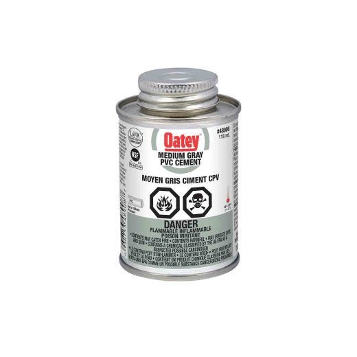 Ciment à PVC moyen gris 118 ml